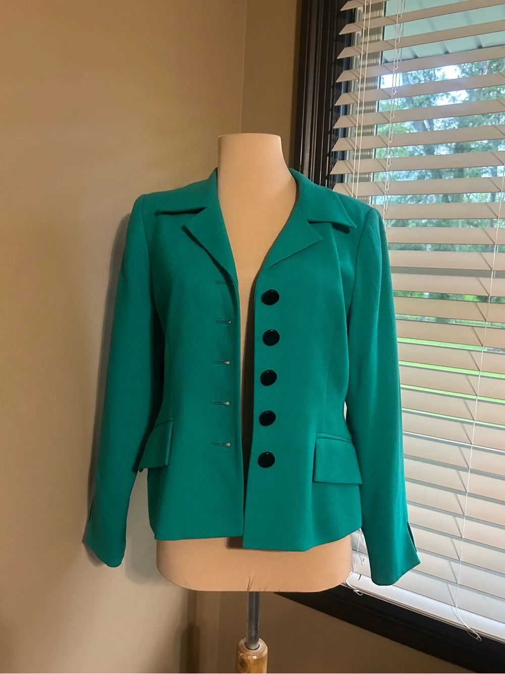 Christian Dior Green Wool Blazer Jacket